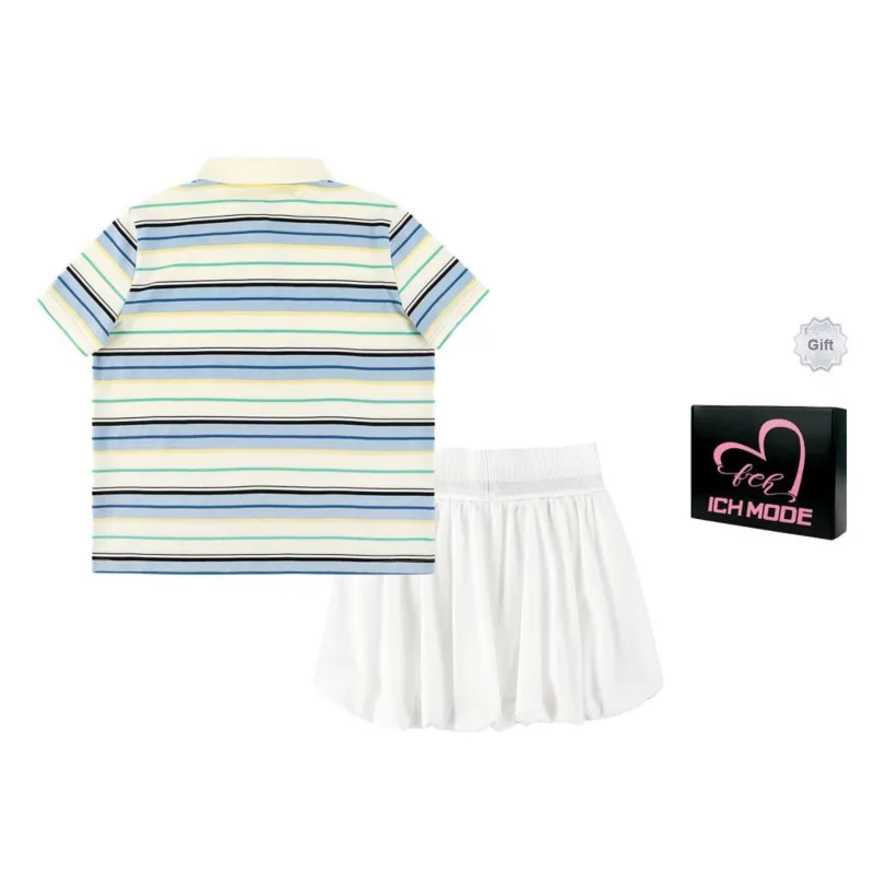 ICH MODE Two Piece Skirt Sets Women's-3