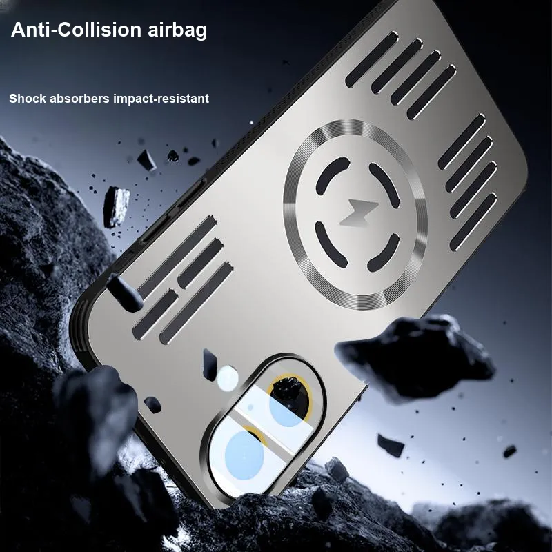 Yoobao Metal Impact Resistant Magnetic Phone Cases Compatibility  IPhone 16 Pro/Apple 16 Pro Max/16e Trendy And Cool-18