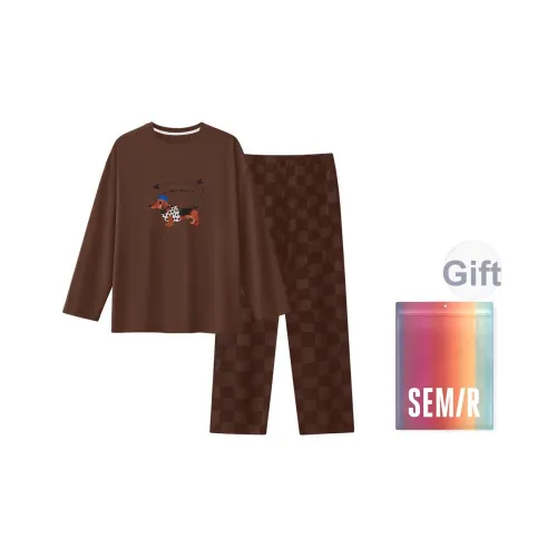 Semir 1 комплект Шоколадно-коричневый Женские Пижамные комплекты