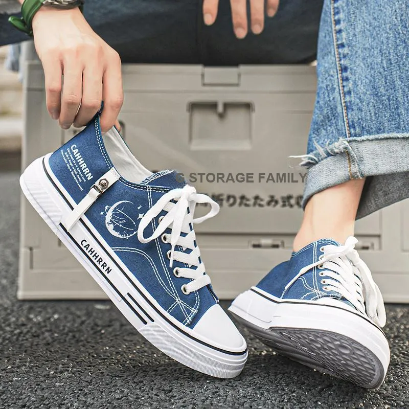 CAHHRRN Slip-Resistant Breathable Low-Top Canvas Shoes Men's-9
