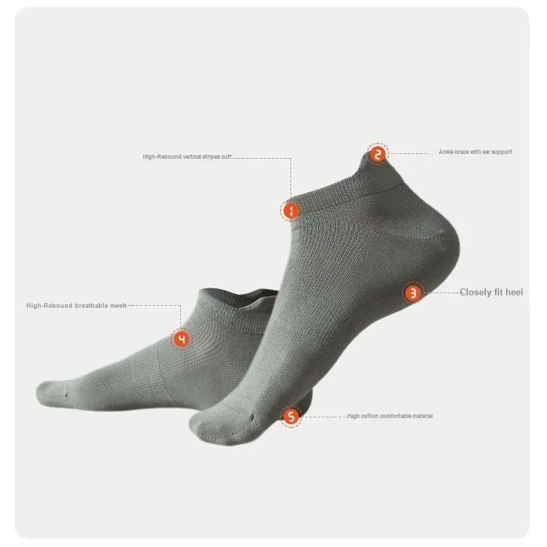 Inside The Orange No Show Socks Men's-5