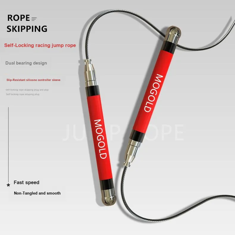 MOGOLD Jump Ropes Aluminum Alloy Controller Aerobic Fat Reduction Unisex Physical Fitness Training-2