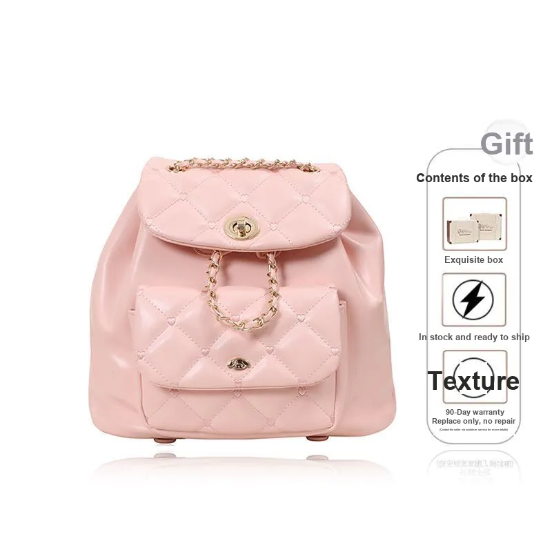 MESUCA Sanrio Three Beauties Western Melody Synthetic Leather Backpack Medium Size Women's Black/Pink