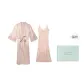 [Gift Box Set]Nude Pink Mulberry Silk Morning Robes 2-Piece Set