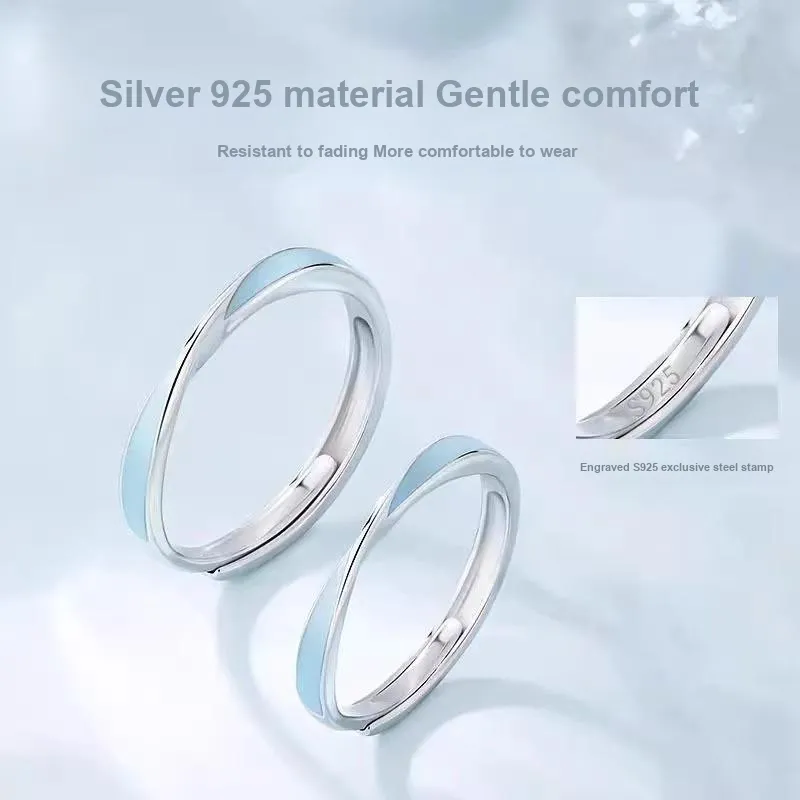 MOVER S999 Fine Silver Rings Unisex-5