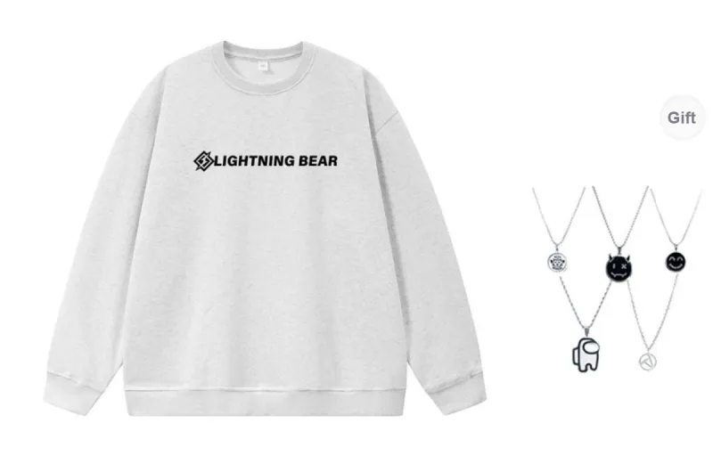 LIGHTNING BEAR Sweatshirt Unisex-16