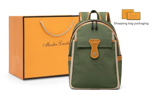 MashaLanti Backpacks Green With Orange