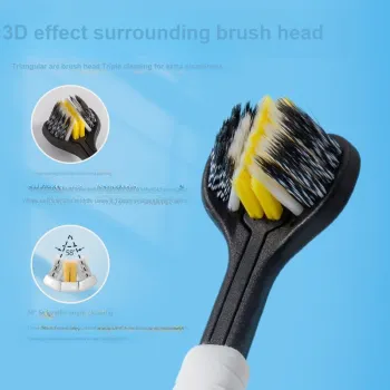 XIAONIULIXIANJI Double Three-Sided Toothbrush Adult Soft Bristle Supermarket Household Couple Toothbrush