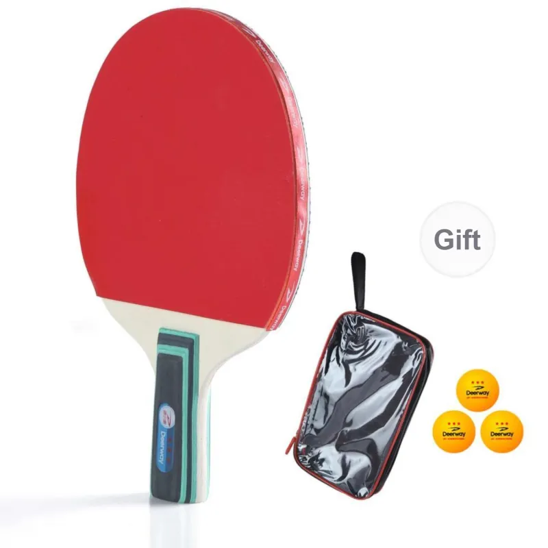 DEERWAY Ping Pong Paddles Unisex Base Plate 2 Layers Aramid Carbon-8