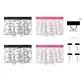 4 Pack (Pink White *2+White *2)