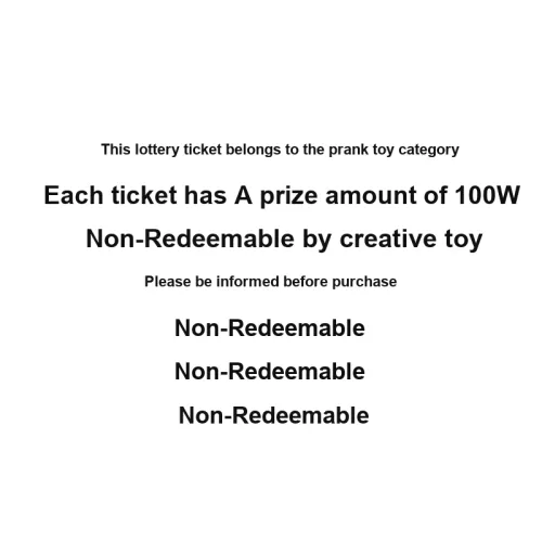 OUYILIAN Я выиграл главный приз! 100 Вт Лотерея Удивительный Эксклюзивный Скретч-карта Некомпенсируемый Креативный Шуточный Игрушечный