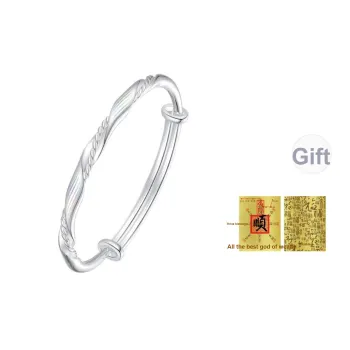 Bear Silversmith 999 Fine Silver Sterling Silver Bangle Women's