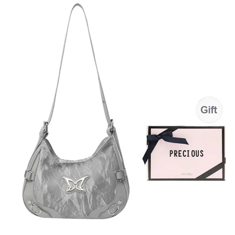 NATTY PU Small Square Bag Shoulder Bag Medium Size Women's Pink/Black/Silver-20