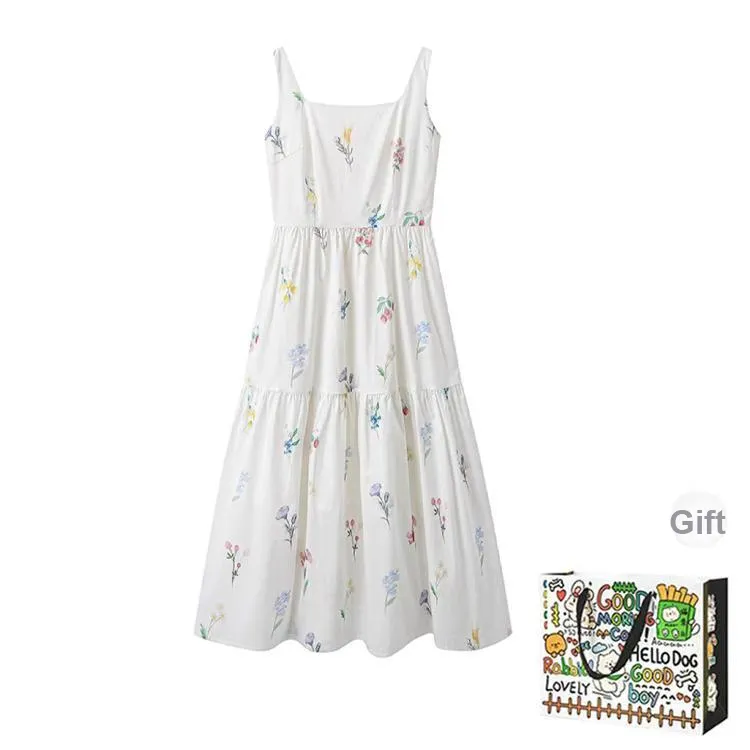 OURUOKE Sleeveless Dress Women's-0