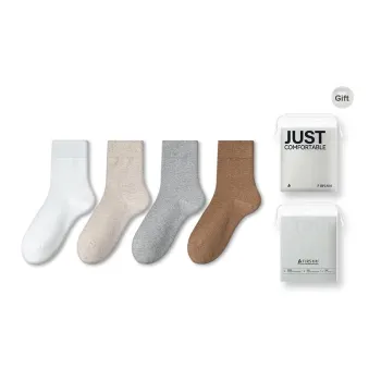 FIRS Mid Calf Socks Men's Shopping Bag 4 Pack
