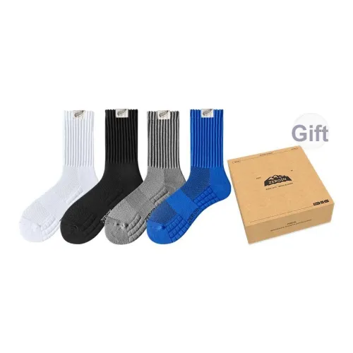 ZEROIN Носки Crew Унисекс упаковка из 4 пар набор в подарочной коробке