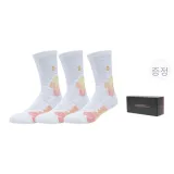 블랙 오렌지 선물 포장 + 3팩 세트 (핑크 옐로우 화이트*3)