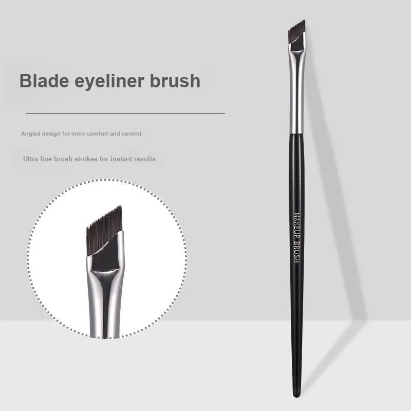 GECOMO Eyeliner Brush+Oil Paper Combination, Self Contained Mirror Powder Puff, Makeup Tool-7