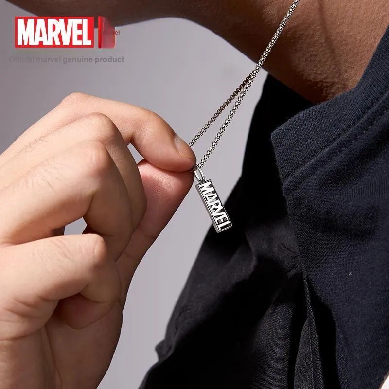 Disney Marvel Series Copper Necklaces Unisex Silver-12