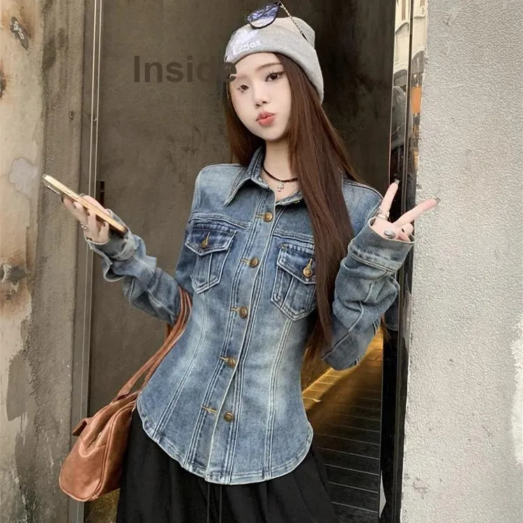 INCO VIBE Denim Jacket Women's Vintage Blue-3