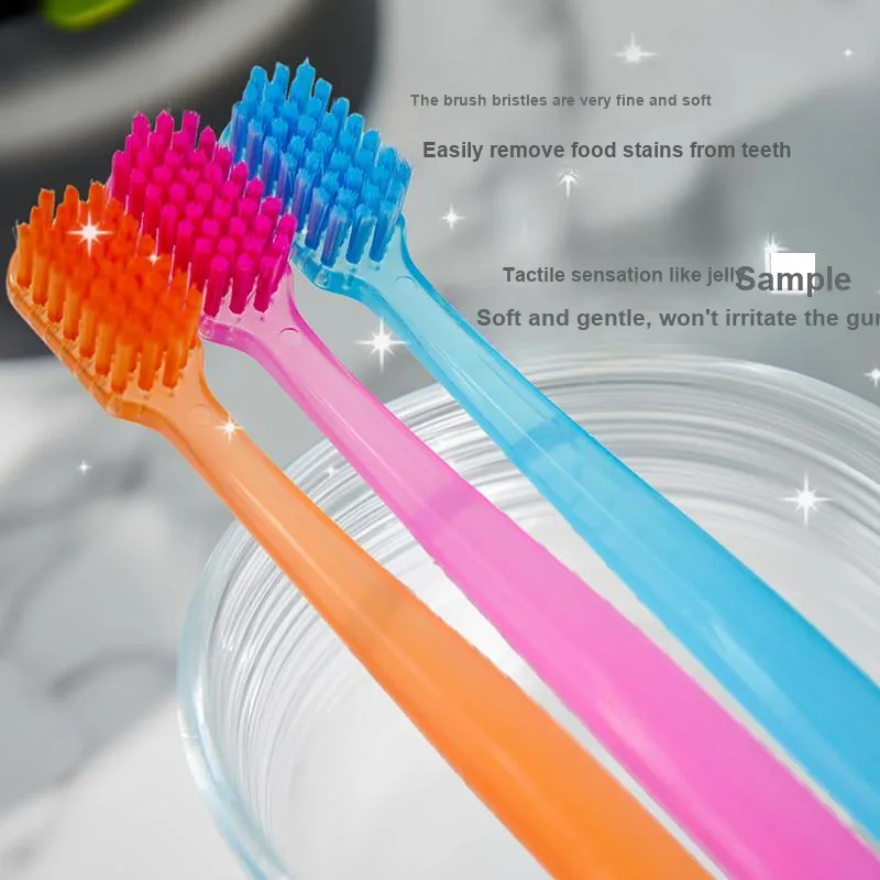 Ice Springs Jelly 39 Hole Dense Planting Toothbrushes Flexible Fine Rebound 3 Pcs-6
