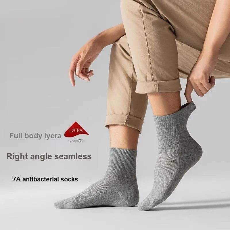 MOJICUSHERCO Mid-Calf Socks Men's 2 Pack-12