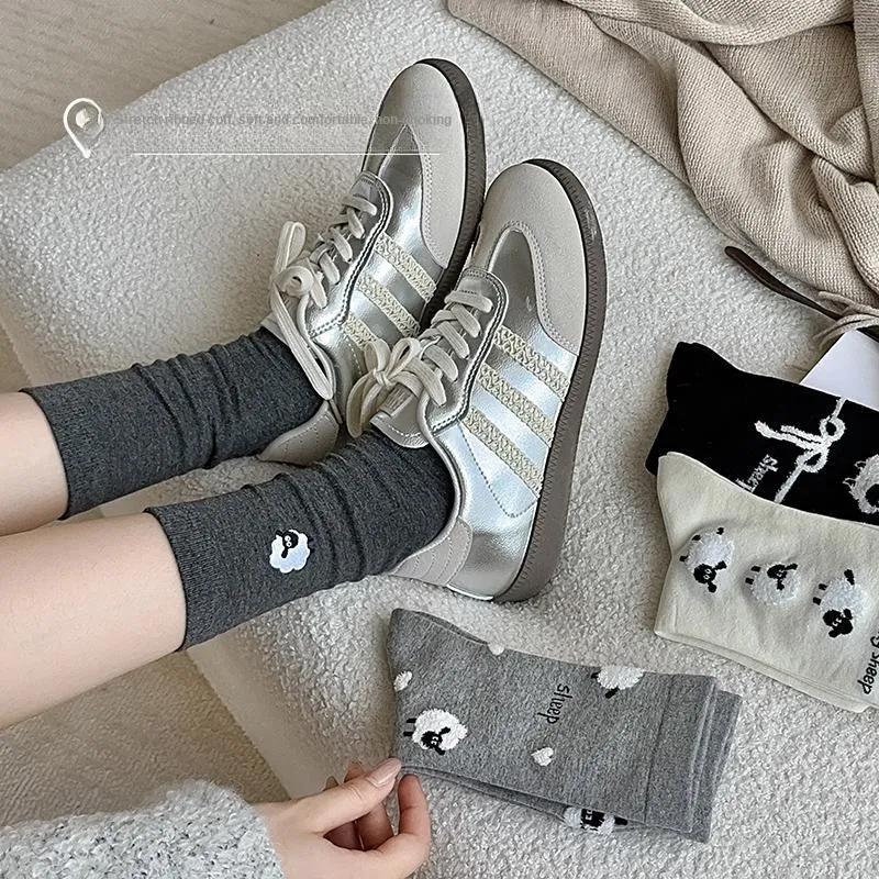 Mid Calf Socks Women's Combo Set-14