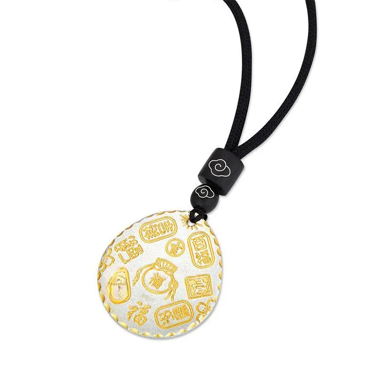 Fengxiang Good Gifts S999 Fine Silver Necklaces Unisex-1