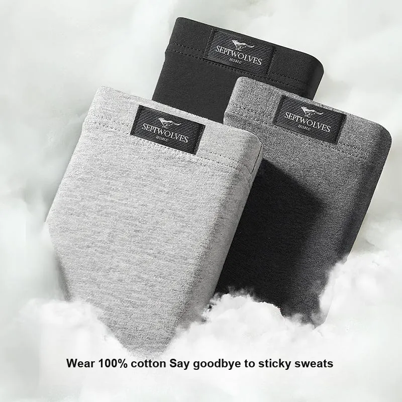 SEPTWOLVES Underwear Gift Box Men's 3 Pack Gift Box Set+Shopping Bag-14