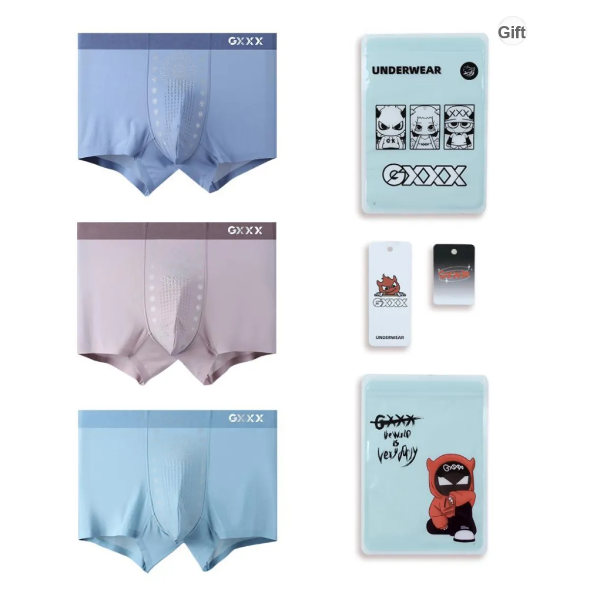 GXXX Men's Boxer Briefs