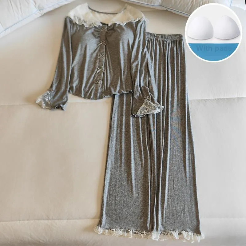 Sleeping Beauty Pajama Set Women's Silver-1