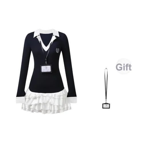 DGOLD Длинное платье с длинными рукавами женское