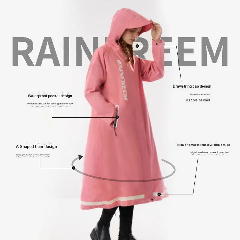 RAINFREEM Polyester Hiking And Cycling Windproof Raincoat-14