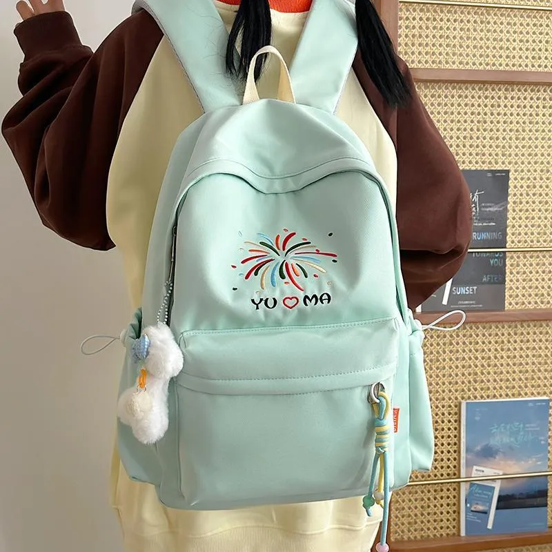 Kaka Tree Nylon Backpack Unisex Multicolor-9