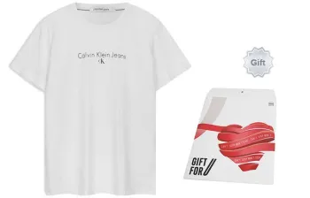 CK/Calvin Klein T Shirt Unisex Shopping Bag White