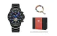Black Case Black Strap[Eighteen-Seed Bodhi Seed Bracelet]