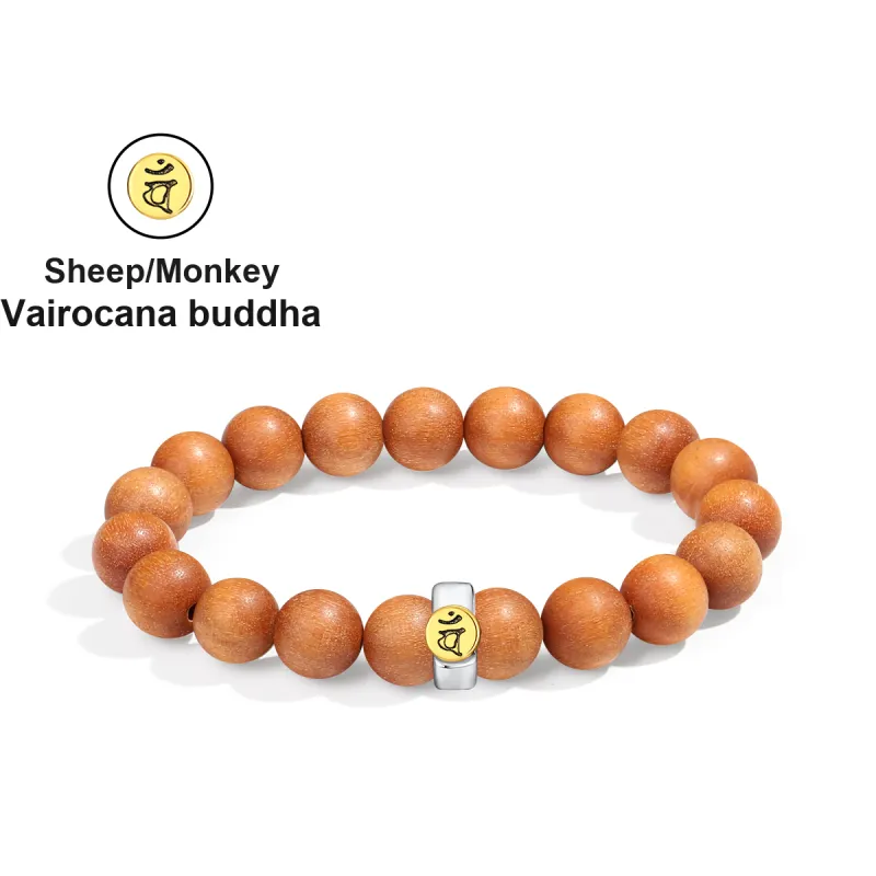 PUTUOSHANWENCHUANG Barbie Sandalwood Bracelets Unisex-6