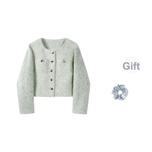 KYKW Зеленый + Розыгрыш Женское короткое пальто