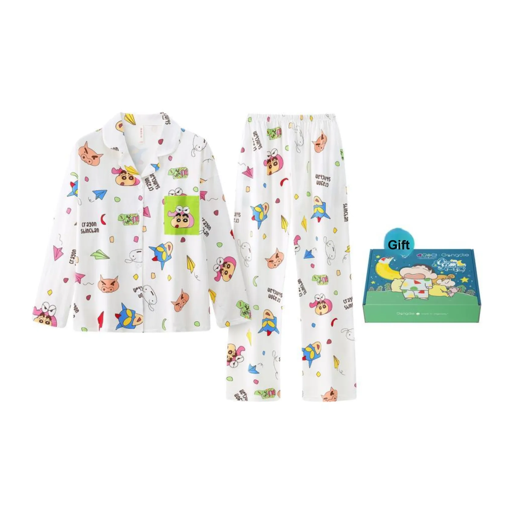 Gongdie x Crayon Shinchan Pajama Set Unisex