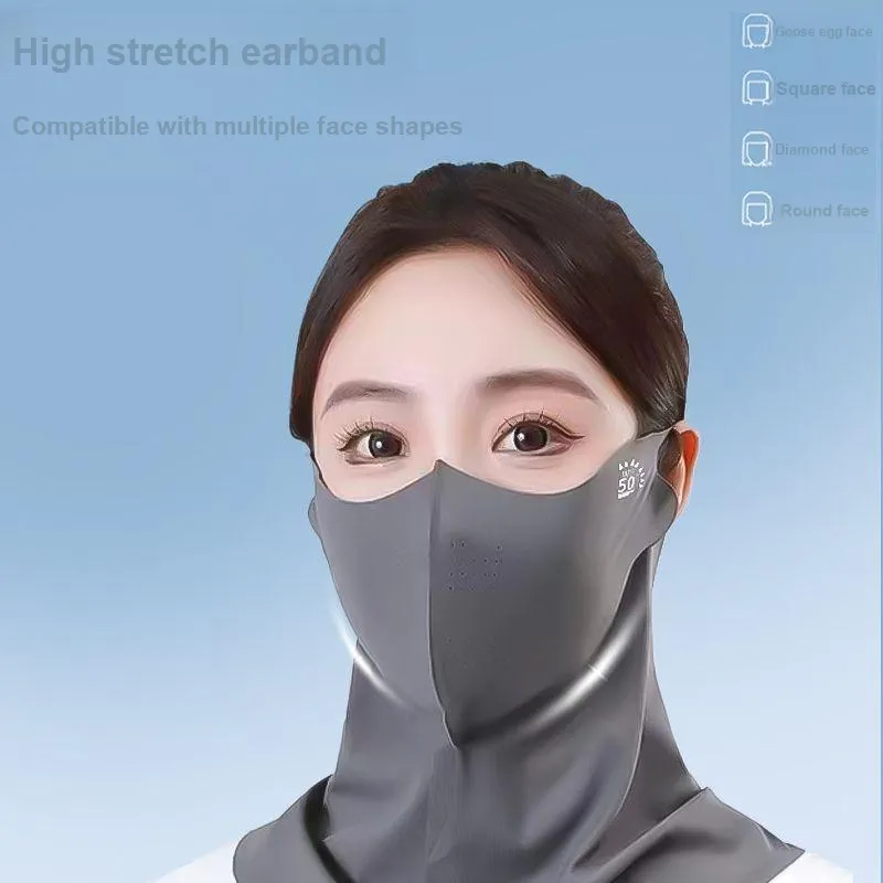 Yi Bu Kang Polyester Sun Protection Masks Unisex-4