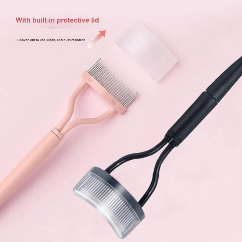 LMLTOP More Curved Stretch Small Steel Comb Eyelash Curlers Curling Long Lasting-5