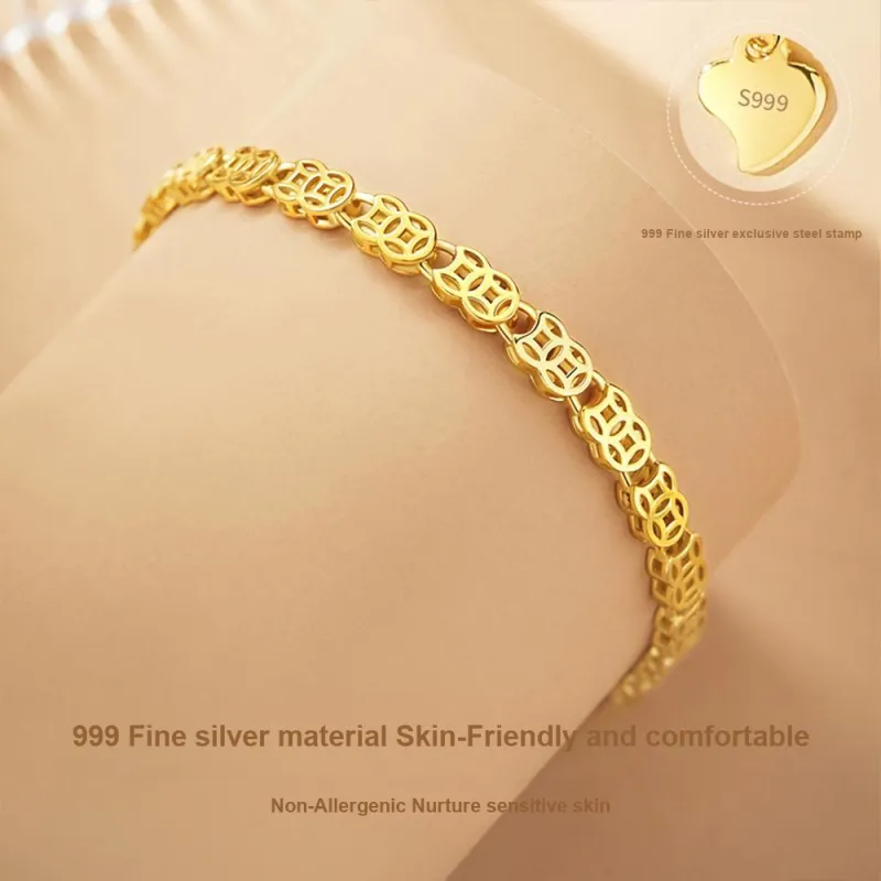 CLARKIA FLOWER 999 Fine Silver Bracelets Women's-2