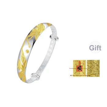 Bear Silversmith 999 Fine Silver Sterling Silver Bangle Women's