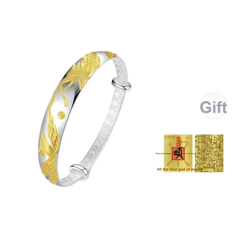 Bear Silversmith 999 Fine Silver Sterling Silver Bangle Women's-0