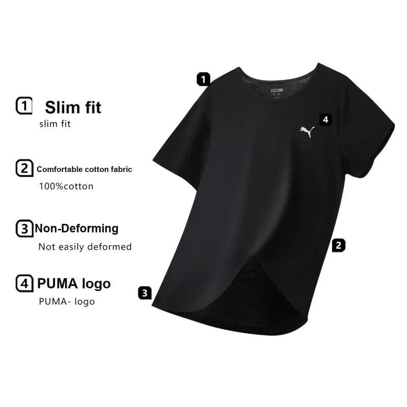 PUMA Undershirt Unisex 2 Pack Black-4