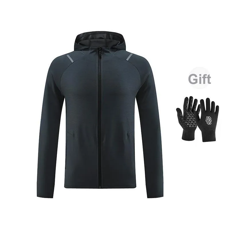 BKCXZICE Training Fitness Clothing Sweatshirt Coat Windproof Warm Hoodie Zip Up Jackets Men's