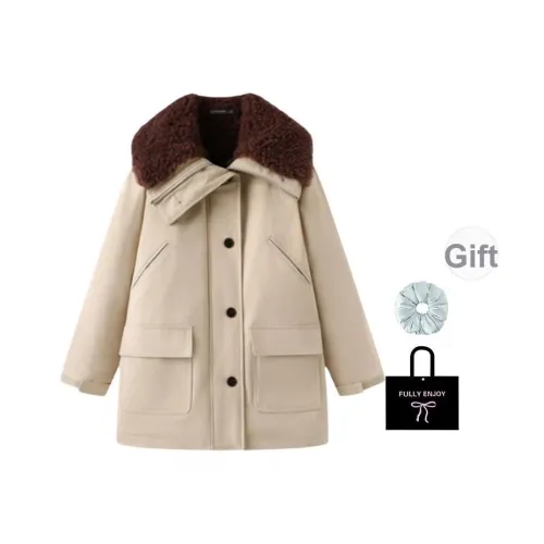 M MAICCO Хаки В комплекте с резинкой для волос + эксклюзивной коробкой Женские пуховики