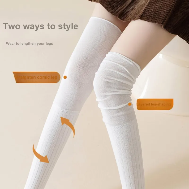 XXLLG Knee High Socks Women's 2 Pack-2