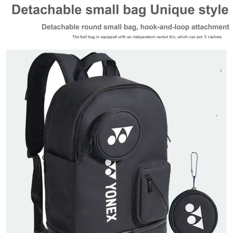 YONEX Badminton Racket Bags 1 2 Pcs Backpack Black Unisex-1
