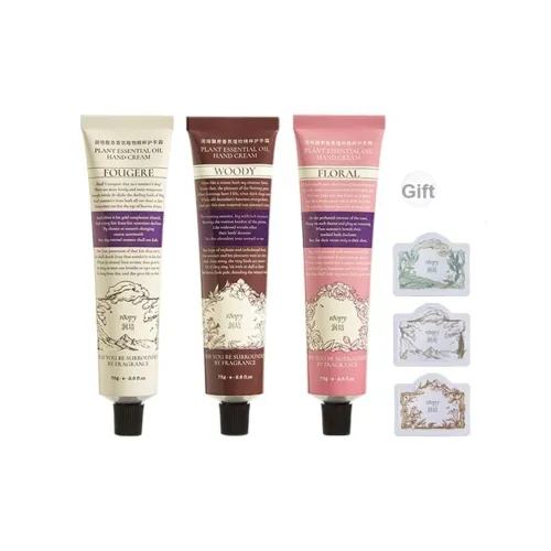 Roopy Fougere Аромат Plant Essence Крем для рук Lily Аромат Ароматический Увлажняющий Hydrating 75 мл*3